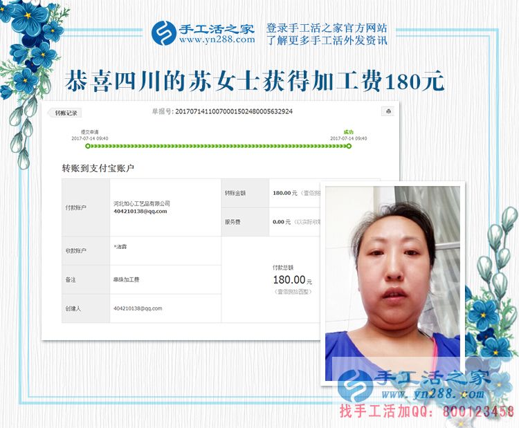 在兒女的幫助下，四川下崗職工蘇女士找到了適合自己的長久的“好工作”(圖1)