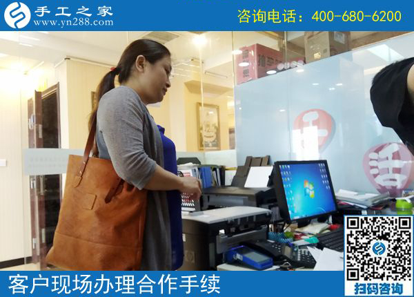 5月26日，正規(guī)的手工活外包就是珠繡串珠手工，手工之家接待考察加工客戶剪影