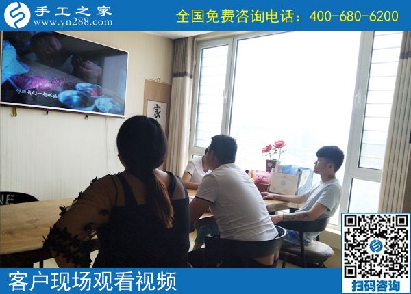 6月2日，正規(guī)供料的手工活，大家都選擇這里的珠繡，手工之家接待考察加工客戶剪影