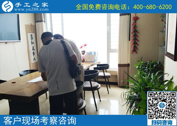 6月8日，珠繡串珠代加工手工活是適合每個人在家做的手工活。手工之家接待考察加工客戶剪影