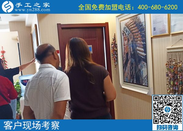 7月28日，月末周末來合作，大家要把這個(gè)正規(guī)供料的手工活帶回家，手工之家接待考察加工客戶剪影