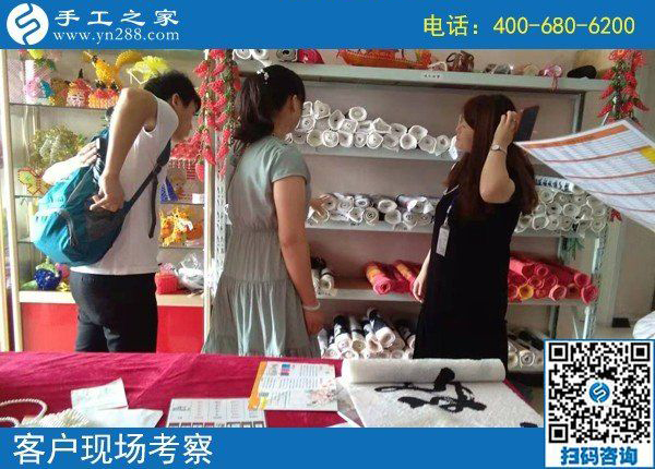 8月8日，正規(guī)外放手工活，適合在家做的手工活，手工之家接待考察加工客戶剪影