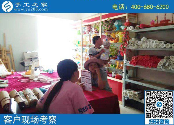 8月8日，正規(guī)外放手工活，適合在家做的手工活，手工之家接待考察加工客戶剪影