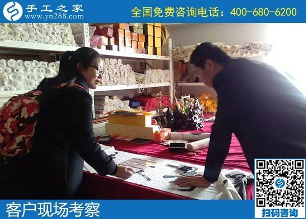 12月11日，找手工活做，正規(guī)的手工活代理加工就是勵志珠珠繡手工。手工之家接待考察加工客戶剪影