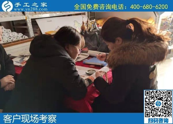 12月29日，正規(guī)手工外發(fā)活、純手工活外發(fā)加工，就是珠繡外發(fā)手工活，手工之家接待考察加工客戶剪影