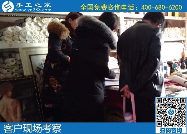 1月2日，拿回家做的手工活，正規(guī)外發(fā)手工活，就是勵志珠珠繡手工，手工之家接待考察加工客戶剪影