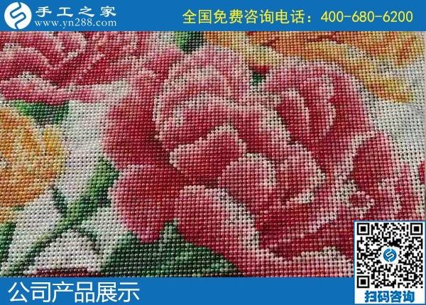 1月8日，手工活加盟項(xiàng)目，手工活拿回家做，這里的珠繡手工活更適合。手工之家勵志珠珠繡成品實(shí)拍