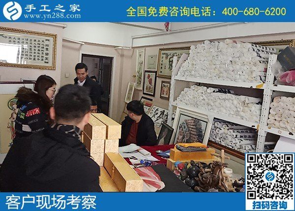 1月9日，手工活代理加工，可以在家做的手工活，就是勵志珠珠繡手工活，手工之家接待考察加工客戶剪影