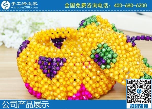 2月7日，純手工活外發(fā)加工，手工活賺錢，就選這個(gè)珠繡外發(fā)手工活，手工之家珠繡立體串珠類成品實(shí)拍