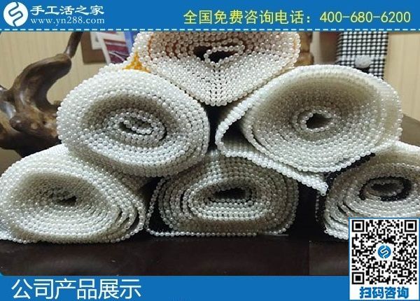 2月10日，想找手工活外發(fā)加工，選十多年歷史的成功企業(yè)手工之家能掙錢，勵志珠珠繡成品展示