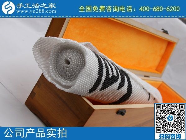 2月13日，手工活代理加工，拿回家做的手工活，重創(chuàng)新的珠繡值得選擇，手工之家勵志珠珠繡成品實拍