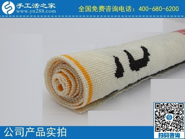 2月13日，手工活代理加工，拿回家做的手工活，重創(chuàng)新的珠繡值得選擇，手工之家勵志珠珠繡成品實拍
