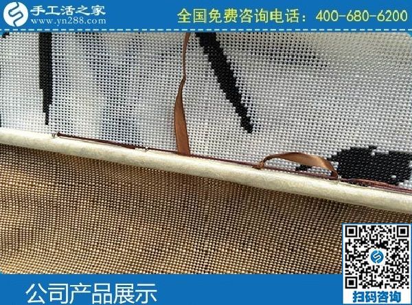 3月7日，找正規(guī)手工活代理加工項目，有沒有手工活拿回家做？手工之家勵志珠珠繡成品實拍