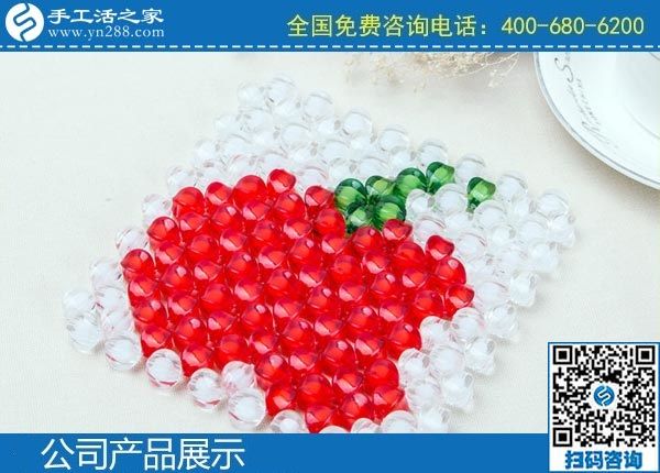 3月20日，手工活外發(fā)加工掙錢的創(chuàng)業(yè)好項目，手工活加盟項目大家都選了這里，手工之家勵志珠珠繡立體串珠成品實拍