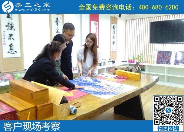 5月6日，代理手工活加工項目，正規(guī)外發(fā)手工活來料加工，選正規(guī)手工活勵志珠珠繡，手工之家接待考察合作加工客戶剪影