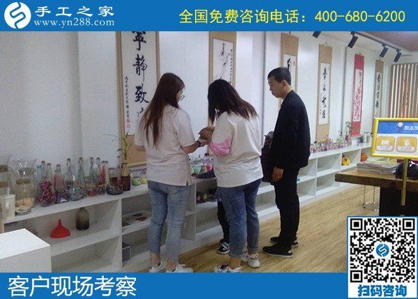 5月8日，正規(guī)手工活外發(fā)加工項目，手工活代理加工項目，就選勵志珠珠繡，手工之家接待考察合作加工客戶剪影