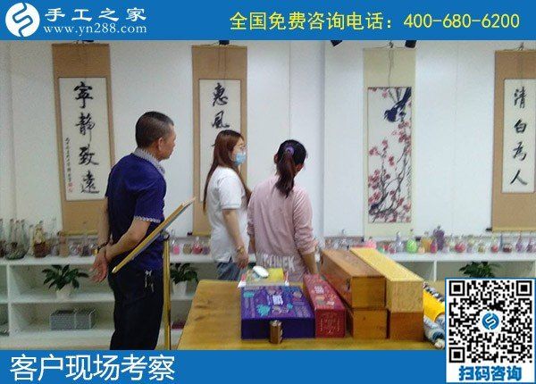 5月16日，可靠的手工活外發(fā)、放心拿回家做的手工活就是勵志珠珠繡，手工之家接待考察合作加工客戶剪影