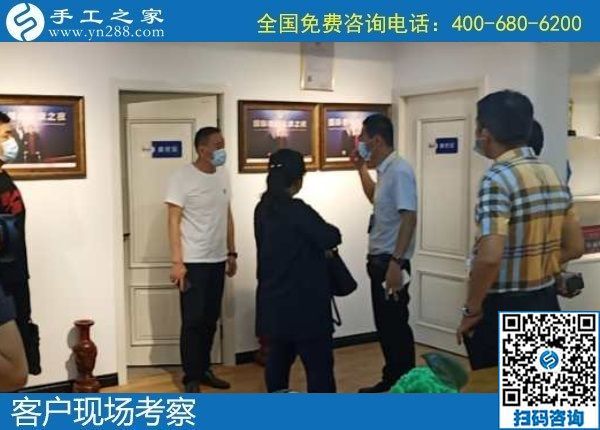 6月3日，富有愛心的手工活外發(fā)加工企業(yè)，對(duì)大家說在家做珠繡是個(gè)好選擇，手工之家接待考察合作客戶剪影
