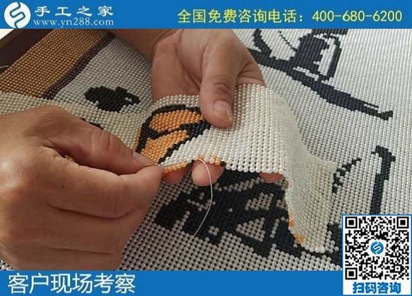 6月22日，長(zhǎng)期可靠的手工活，就來手工活外發(fā)加工企業(yè)找勵(lì)志珠珠繡，手工之家接待考察合作加工客戶剪影