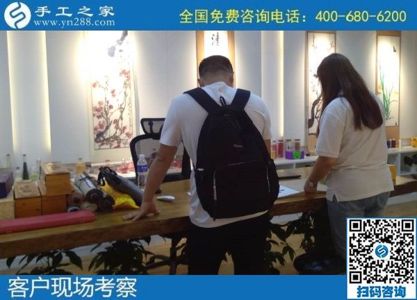 7月3日，58同城手工活外發(fā)加工，找到可以拿回家做的手工活選勵志珠珠繡。手工之家接待考察合作加工客戶剪影