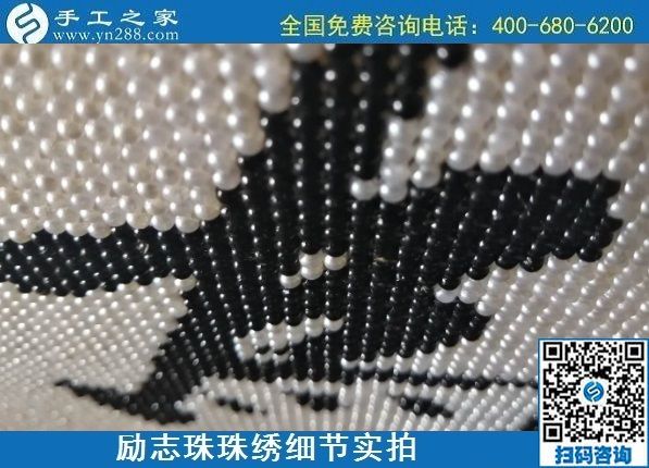 7月11日，找正規(guī)手工活外發(fā)加工，做手工活掙錢，應(yīng)該了解這些，勵(lì)志珠珠繡成品細(xì)節(jié)實(shí)拍