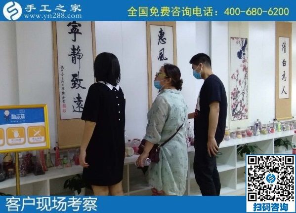 7月13日，找手工活拿回家做，知道了這些，就能放心在家掙錢了。手工之家接待考察加工客戶剪影