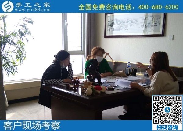10月3日，手工活外發(fā)回收，這個(gè)可以寄到家做的手工活讓人安心在家掙錢，手工之家接待考察合作加工客戶剪影