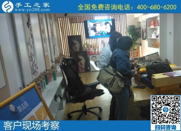 10月16日，可以帶回家做的手工活，手工活外發(fā)回收，這里的珠繡手工活值得選擇，手工之家接待考察加工客戶剪影
