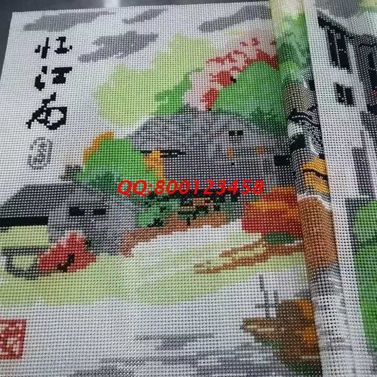 勵(lì)志珠珠繡《憶江南》成品實(shí)拍 純手工制作藝品 高端大氣時(shí)尚(圖1)