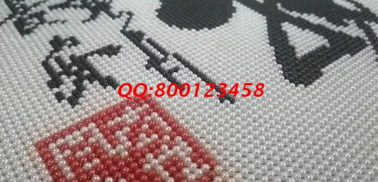 8月30日，在家做的手工活，可以寄到家做的手工活就是手工之家的珠繡外發(fā)手工活，放心、合適，圖為勵(lì)志珠珠繡成品細(xì)節(jié)實(shí)拍