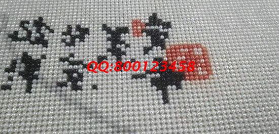 9月25日，可以寄到家做的手工活，簡(jiǎn)單好做的外發(fā)手工活，在家做手工活要認(rèn)真用心，圖為勵(lì)志珠珠繡成品細(xì)節(jié)實(shí)拍