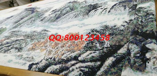 11月15日，找拿回家做的手工活，想做手工活掙錢，就業(yè)還是創(chuàng)業(yè)都可以選這個(gè)企業(yè)，圖為勵(lì)志珠珠繡成品細(xì)節(jié)實(shí)拍