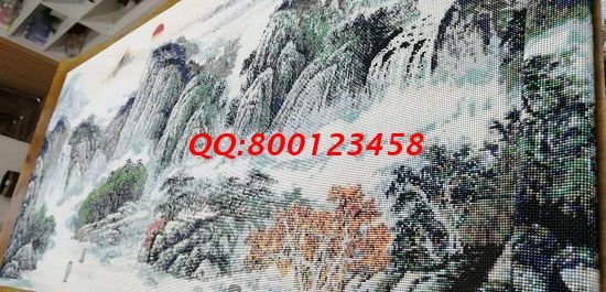 11月15日，找拿回家做的手工活，想做手工活掙錢，就業(yè)還是創(chuàng)業(yè)都可以選這個(gè)企業(yè)，圖為勵(lì)志珠珠繡成品細(xì)節(jié)實(shí)拍
