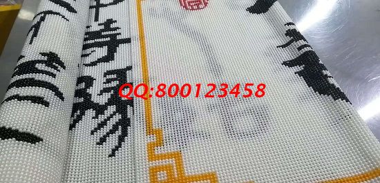 11月21日，想做手工活掙錢，可以寄到家做的手工活，就來手工之家這個可靠溫馨的大家庭，圖為勵志珠珠繡成品細節(jié)實拍