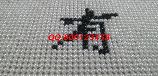 12月17日，冬天在家做手工活加工，可以帶回家做的手工活選手工之家的珠繡串珠手工活外發(fā)加工項目，圖為勵志珠珠繡成品細節(jié)實拍(圖2)