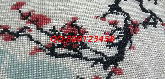 12月17日，冬天在家做手工活加工，可以帶回家做的手工活選手工之家的珠繡串珠手工活外發(fā)加工項目，圖為勵志珠珠繡成品細節(jié)實拍(圖1)