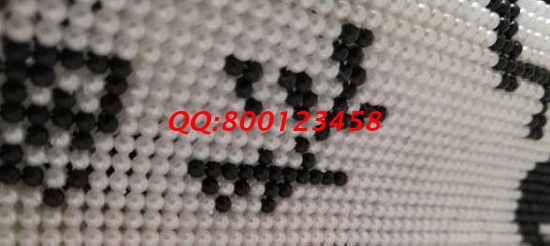 2月11日，正規(guī)外發(fā)手工活，可以在家做的手工活兼職，手工之家的珠繡串珠長期穩(wěn)定，圖為勵志珠珠繡成品細節(jié)實拍