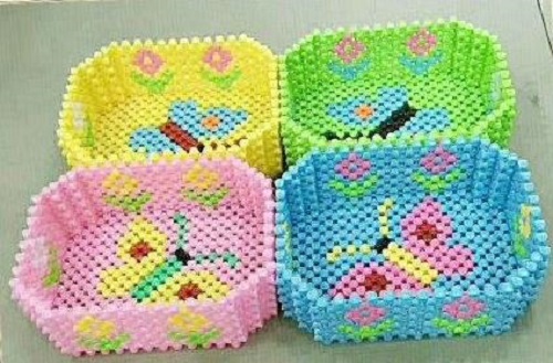 3月16日，代加工手工活，耐心點(diǎn)，你我都能做好手工之家的珠繡串珠外發(fā)手工活，圖為勵志珠珠繡串珠成品（果盤）實(shí)拍