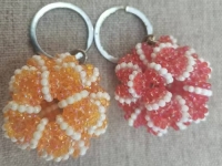 1月13日，拿回家做的手工活，在家掙錢的副業(yè)創(chuàng)業(yè)，小本創(chuàng)業(yè)做手工傳承官，手工之家的合作方式和業(yè)務(wù)選擇多，圖為串珠米珠繡手工產(chǎn)品剪影