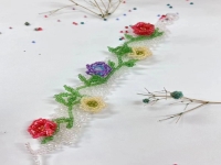 純手工產(chǎn)品串珠米珠繡展示，精美的手飾之手鏈