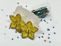 串珠米珠繡純手工產(chǎn)品展示，精美的耳飾之耳釘