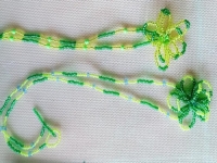 純手工串珠米珠繡產(chǎn)品展示，精美的首飾之項鏈