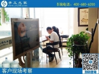 4月20日，在家里做什么工加工回收項(xiàng)目能賺錢，大家都選擇珠繡，手工之家接待考察加工客戶剪影