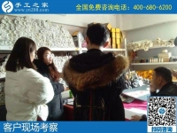1月19日，手工活加盟項(xiàng)目，農(nóng)村手工活加工項(xiàng)目，就是珠繡手工，手工之家接待考察加工客戶剪影