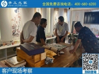 5月31日，代理手工活加工項目，手工活外發(fā)回收，這里的勵志珠珠繡手工活不錯，手工之家接待考察合作加工客戶剪影