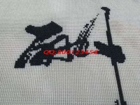 9月3日，做好珠繡外發(fā)手工活，在家做手工活掙錢，加工人員要做到這幾點。圖為勵志珠珠繡成品細節(jié)實拍